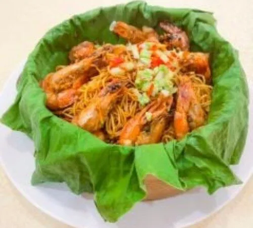 Mì Hấp Tôm Sú Lá Sen